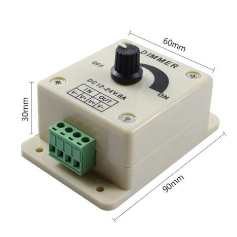 DIMMER MANUAL LED MONOCOLOR 12V-24V / 8A